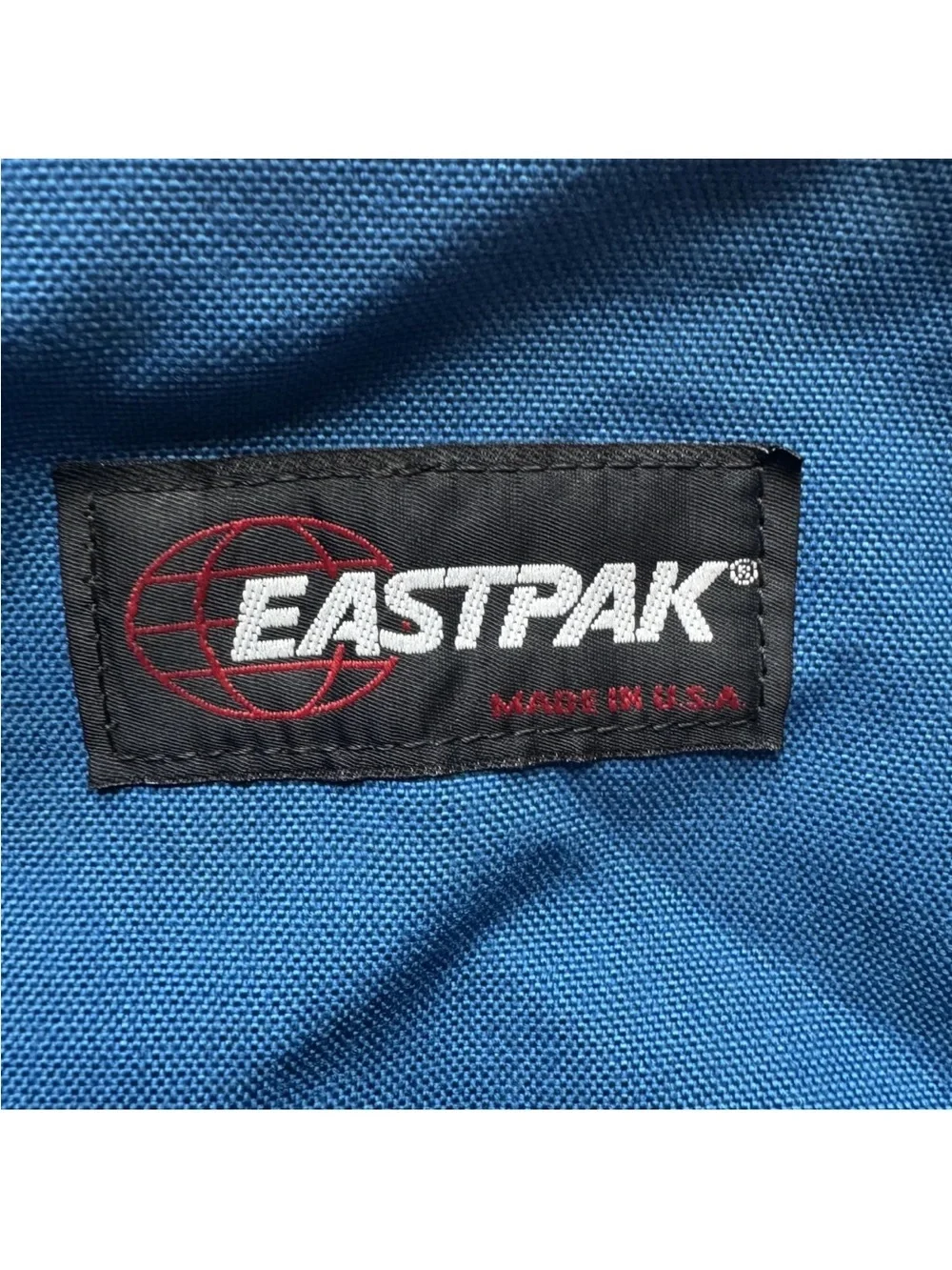 Vintage 80s 90s Eastpak Blue Canvas Duffel Bag USA Large Bag READ 34